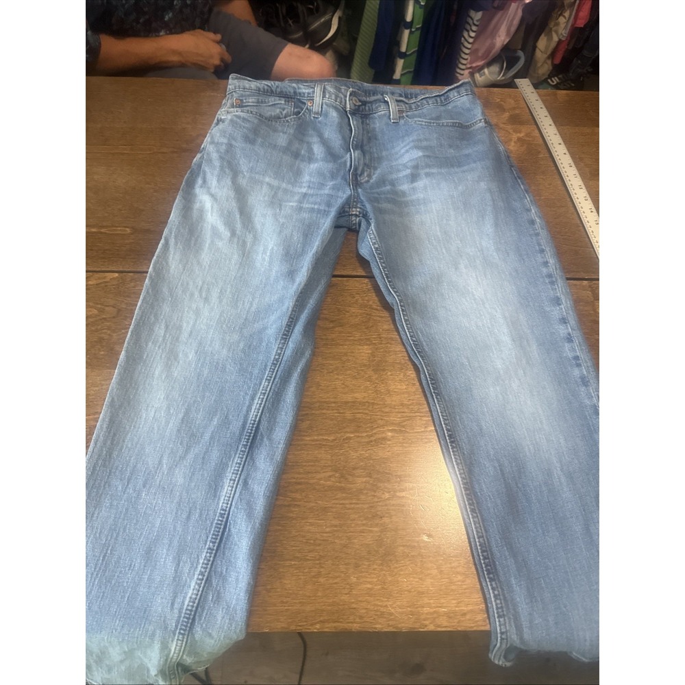 Levis 559 Jeans Mens Blue Relaxed Straight Leg Denim Pants Medium Wash 36 x 30